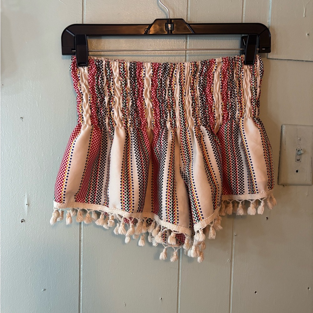 Honey Punch Polka Dot Ruffle Skirt